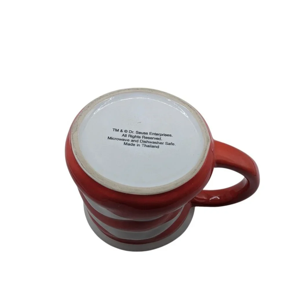 Dr Seuss Universal Studios Ceramic Sculpted Cat In The Hat Mug Cup